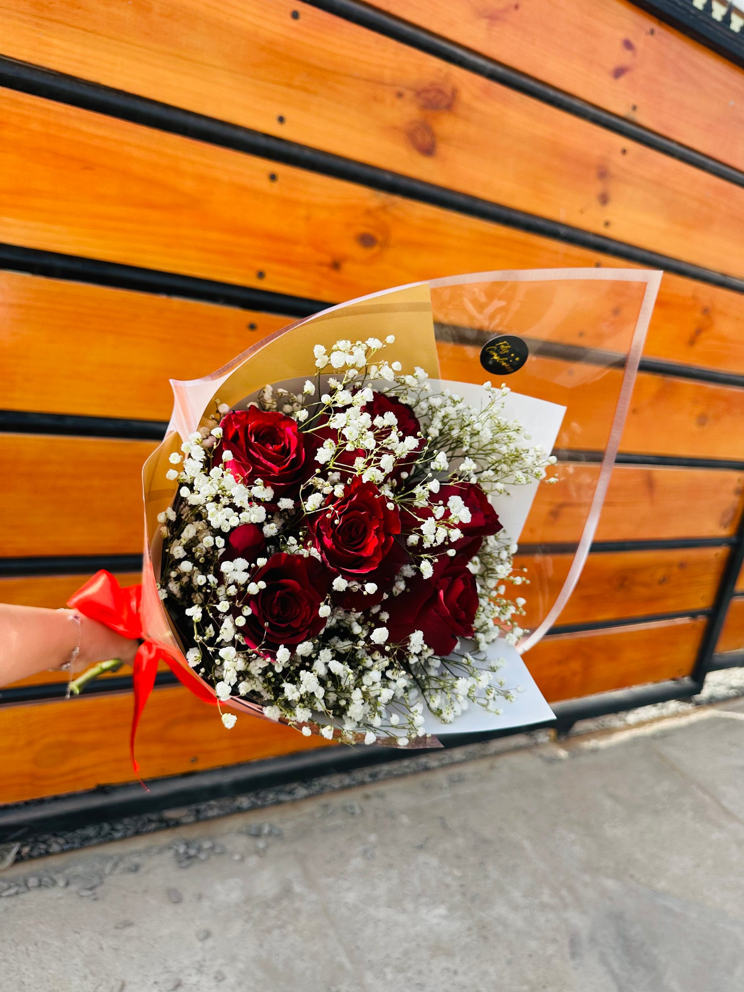 Ramo 6 Rosas + Gipsófila